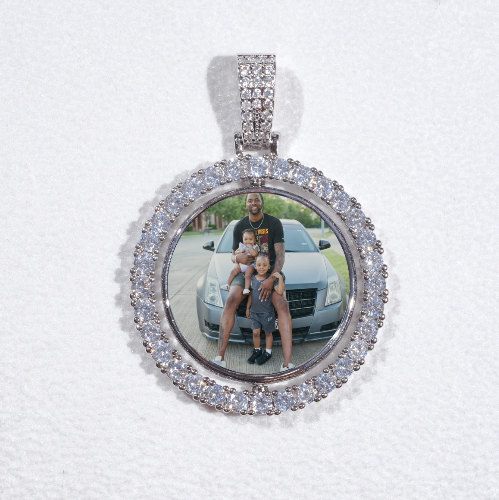 3D Spinning 2-Faced Custom Picture Pendant