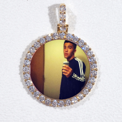 3D CIRCLE CUSTOM PICTURE PENDANT SMALL SIZE
