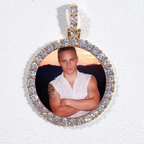 3D CIRCLE CUSTOM PICTURE PENDANT SMALL SIZE