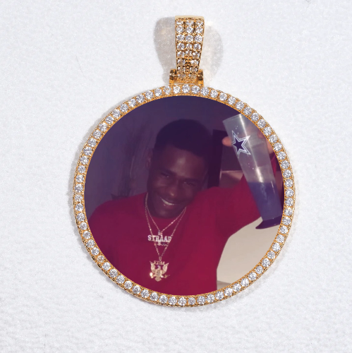 MEDIUM 3D CIRCLE CUSTOM PICTURE PENDANT
