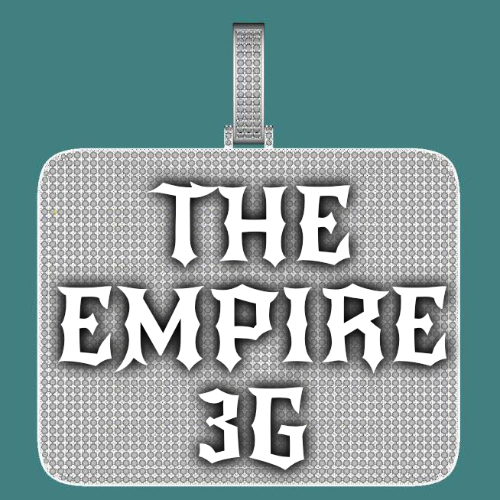 CUSTOM LETTER NECKLACE 3D BIG SQUARE