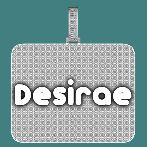 CUSTOM LETTER NECKLACE 3D BIG SQUARE