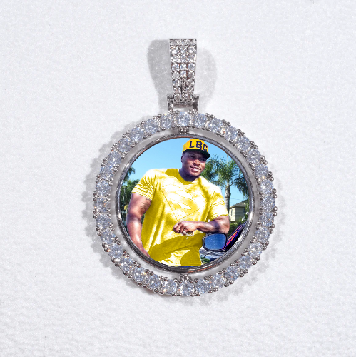 3D Spinning 2-Faced Custom Picture Pendant