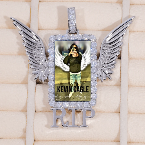 RIP WING 3D CUSTOM PICTURE PENDANT
