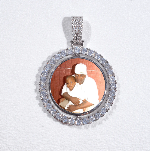 3D Spinning 2-Faced Custom Picture Pendant