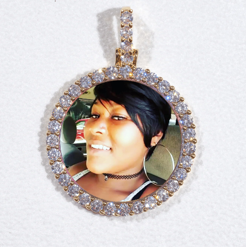 3D CIRCLE CUSTOM PICTURE PENDANT SMALL SIZE