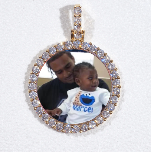 3D CIRCLE CUSTOM PICTURE PENDANT SMALL SIZE