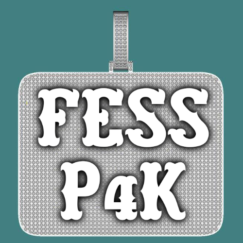 CUSTOM LETTER NECKLACE 3D BIG SQUARE