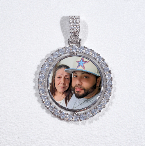 3D Spinning 2-Faced Custom Picture Pendant