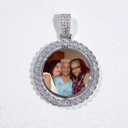 3D Spinning 2-Faced Custom Picture Pendant