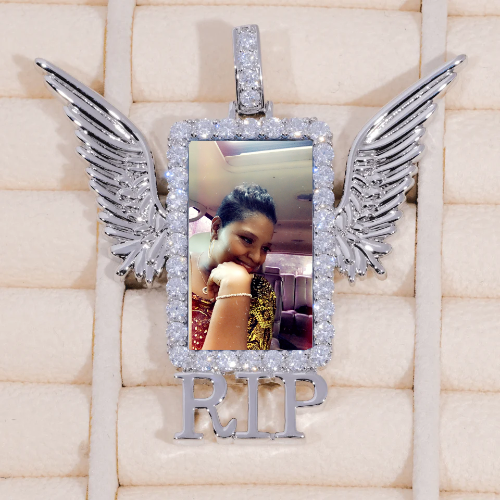 RIP WING 3D CUSTOM PICTURE PENDANT