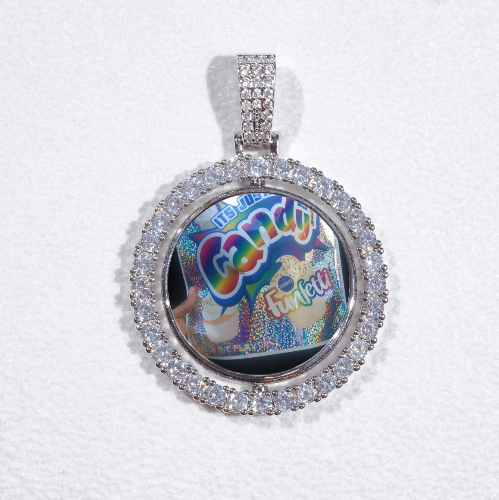 3D Spinning 2-Faced Custom Picture Pendant