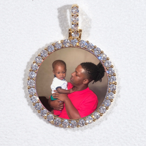3D CIRCLE CUSTOM PICTURE PENDANT SMALL SIZE