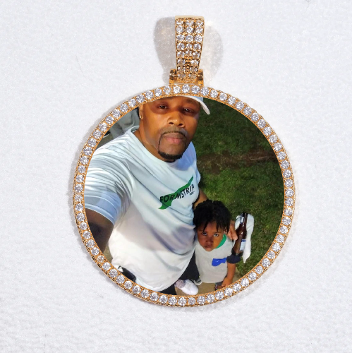 MEDIUM 3D CIRCLE CUSTOM PICTURE PENDANT