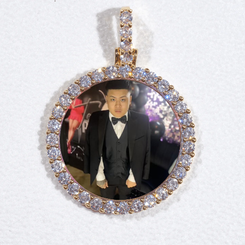 3D CIRCLE CUSTOM PICTURE PENDANT SMALL SIZE