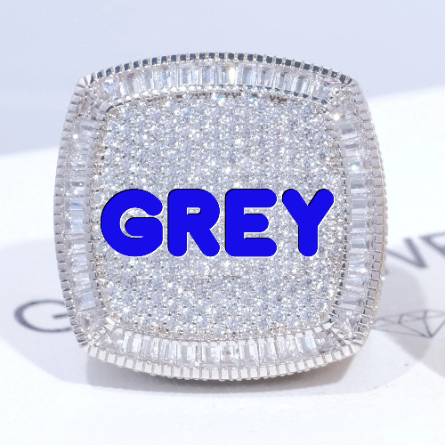 CUSTOM LETTER 3D ICED RING