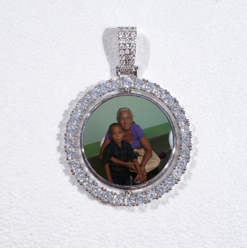 3D Spinning 2-Faced Custom Picture Pendant