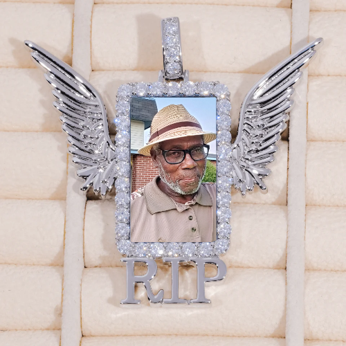 RIP WING 3D CUSTOM PICTURE PENDANT