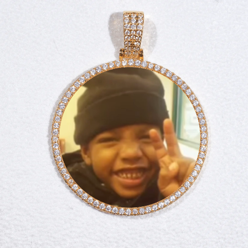 MEDIUM 3D CIRCLE CUSTOM PICTURE PENDANT
