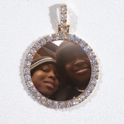 3D CIRCLE CUSTOM PICTURE PENDANT SMALL SIZE