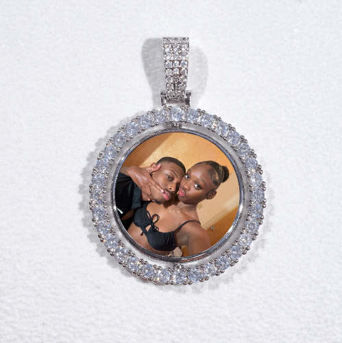 3D Spinning 2-Faced Custom Picture Pendant