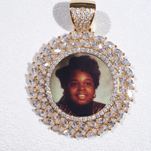 Large 3D Wheat Ear Custom Picture Pendant