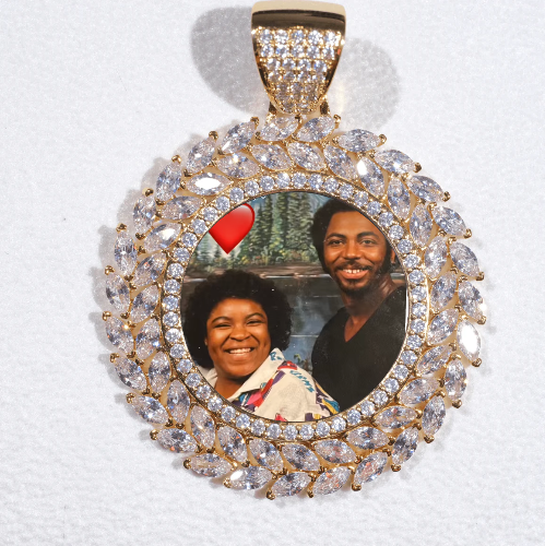 Large 3D Wheat Ear Custom Picture Pendant