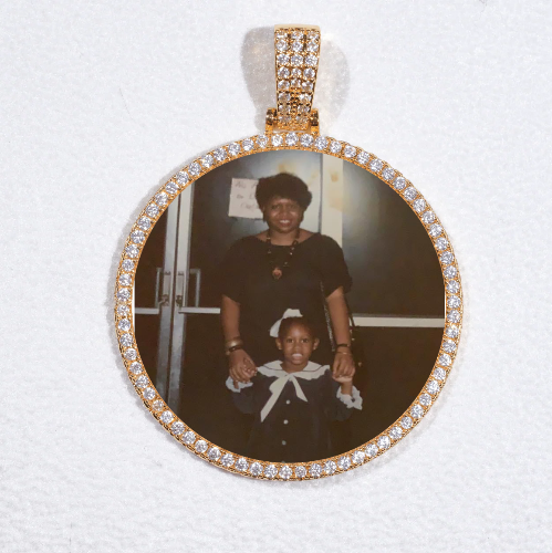 MEDIUM 3D CIRCLE CUSTOM PICTURE PENDANT