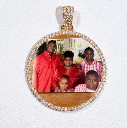 MEDIUM 3D CIRCLE CUSTOM PICTURE PENDANT