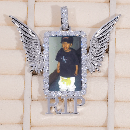 RIP WING 3D CUSTOM PICTURE PENDANT