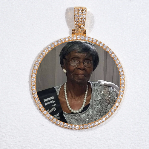 MEDIUM 3D CIRCLE CUSTOM PICTURE PENDANT