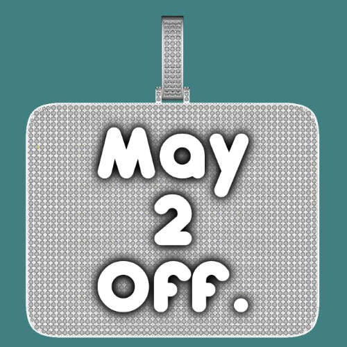 CUSTOM LETTER NECKLACE 3D BIG SQUARE