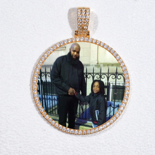 MEDIUM 3D CIRCLE CUSTOM PICTURE PENDANT