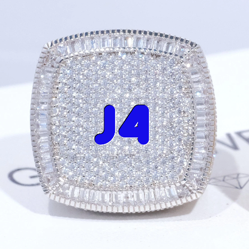 CUSTOM LETTER 3D ICED RING