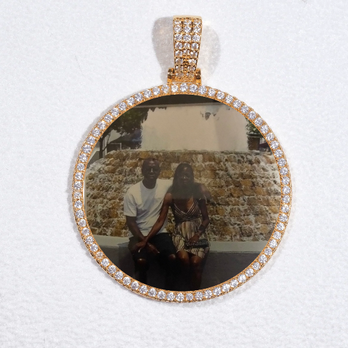 MEDIUM 3D CIRCLE CUSTOM PICTURE PENDANT