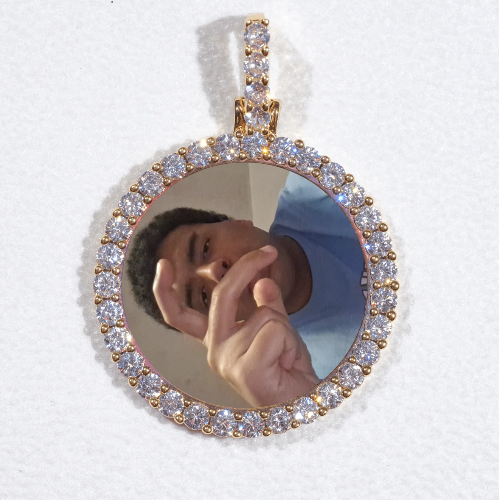 3D CIRCLE CUSTOM PICTURE PENDANT SMALL SIZE