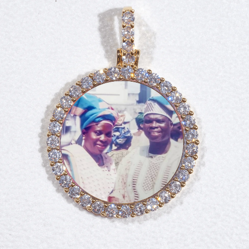 3D CIRCLE CUSTOM PICTURE PENDANT SMALL SIZE