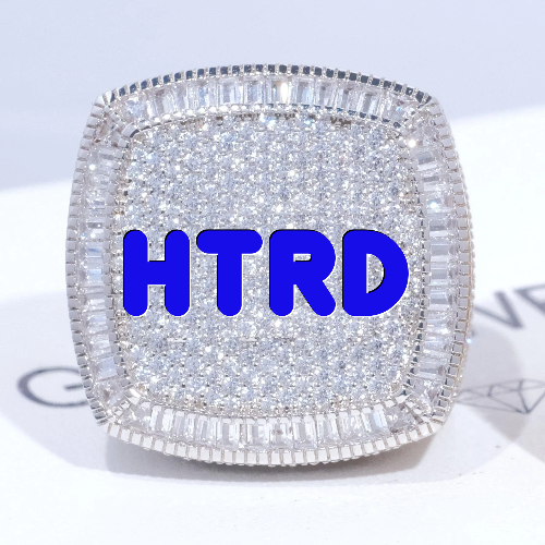 CUSTOM LETTER 3D ICED RING