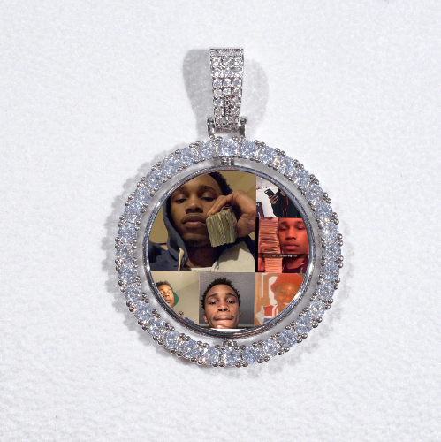 3D Spinning 2-Faced Custom Picture Pendant