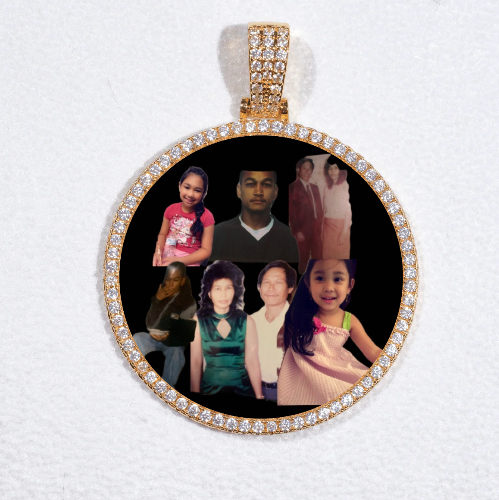 MEDIUM 3D CIRCLE CUSTOM PICTURE PENDANT