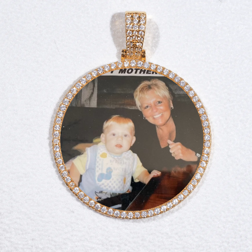 MEDIUM 3D CIRCLE CUSTOM PICTURE PENDANT
