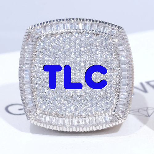 CUSTOM LETTER 3D ICED RING