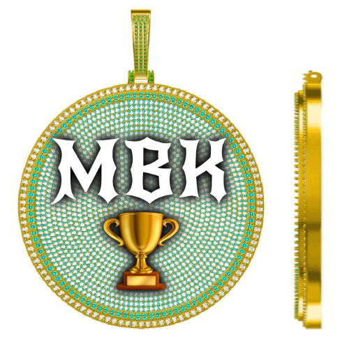 CUSTOM LETTER NECKLACE 3D BIG DISC