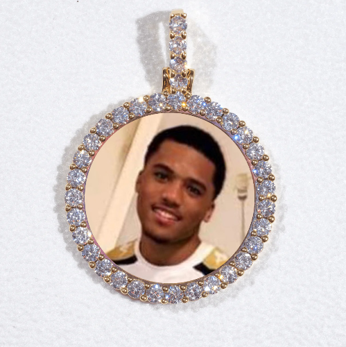 3D CIRCLE CUSTOM PICTURE PENDANT SMALL SIZE