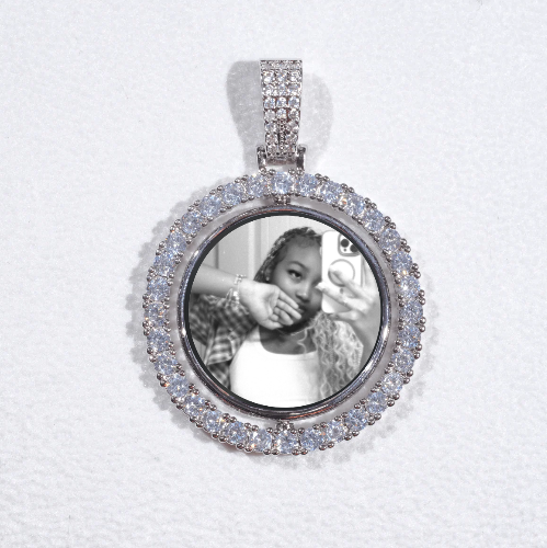 3D Spinning 2-Faced Custom Picture Pendant