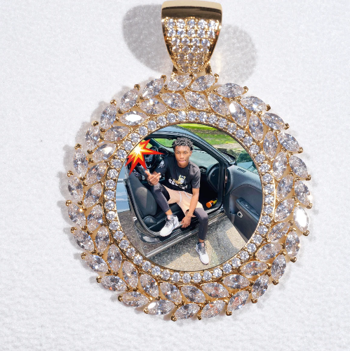 Large 3D Wheat Ear Custom Picture Pendant