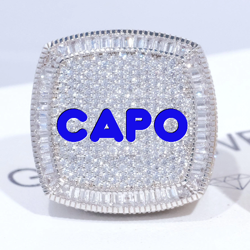 CUSTOM LETTER 3D ICED RING