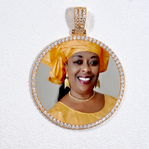 MEDIUM 3D CIRCLE CUSTOM PICTURE PENDANT