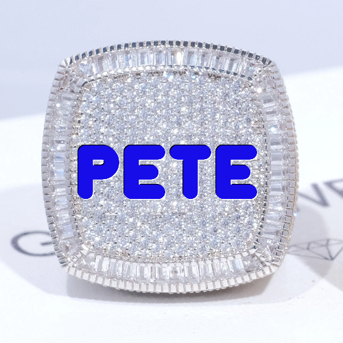 CUSTOM LETTER 3D ICED RING