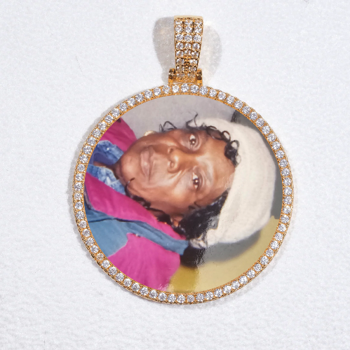 MEDIUM 3D CIRCLE CUSTOM PICTURE PENDANT